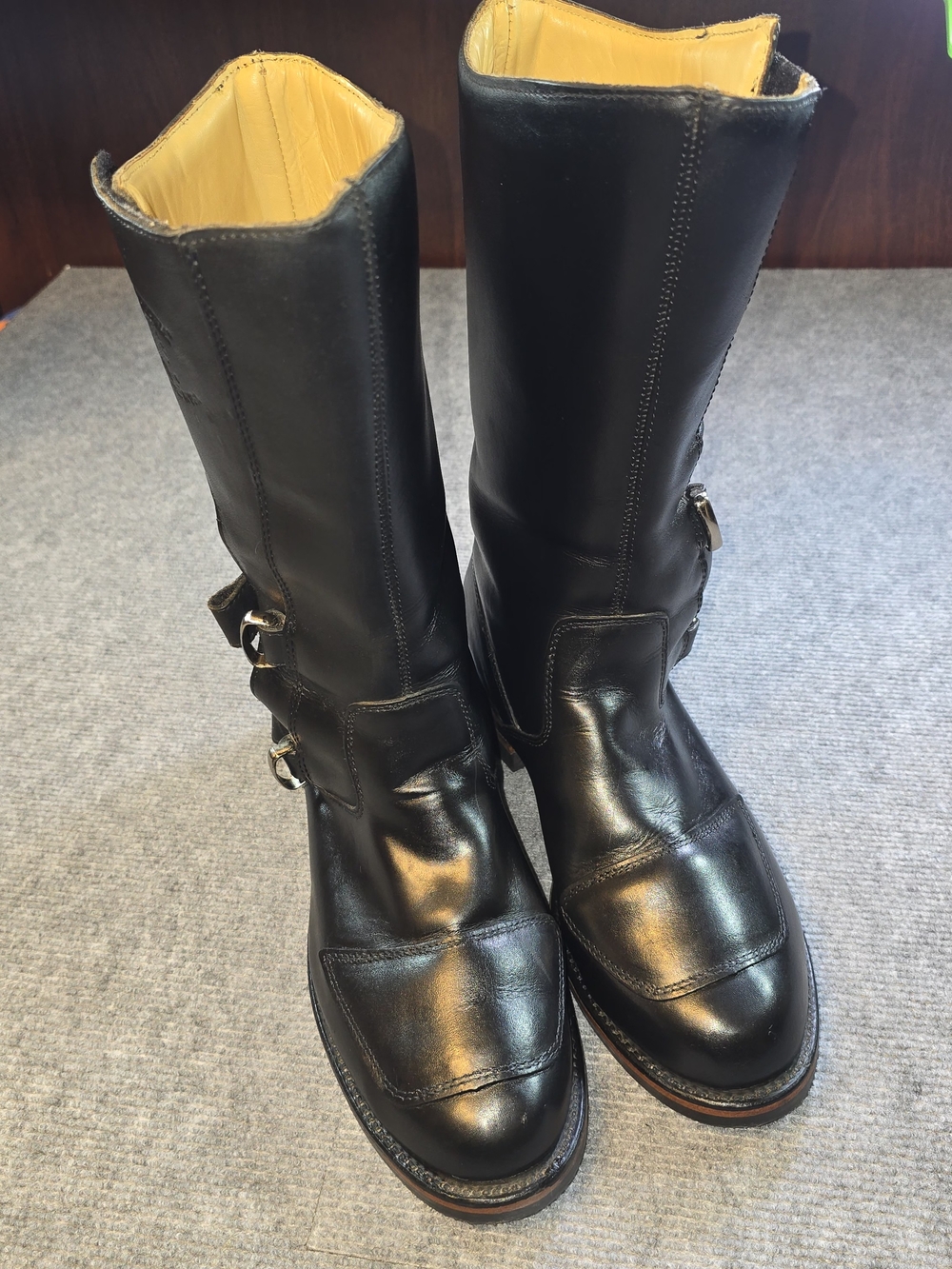 Chippewa 27862 Rally Motorcycle Boots Black Leather Men’s 11 EE Vibram
